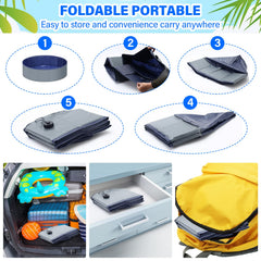 MMdipon dog pool slip-resistant base keeps paws steady during splashes