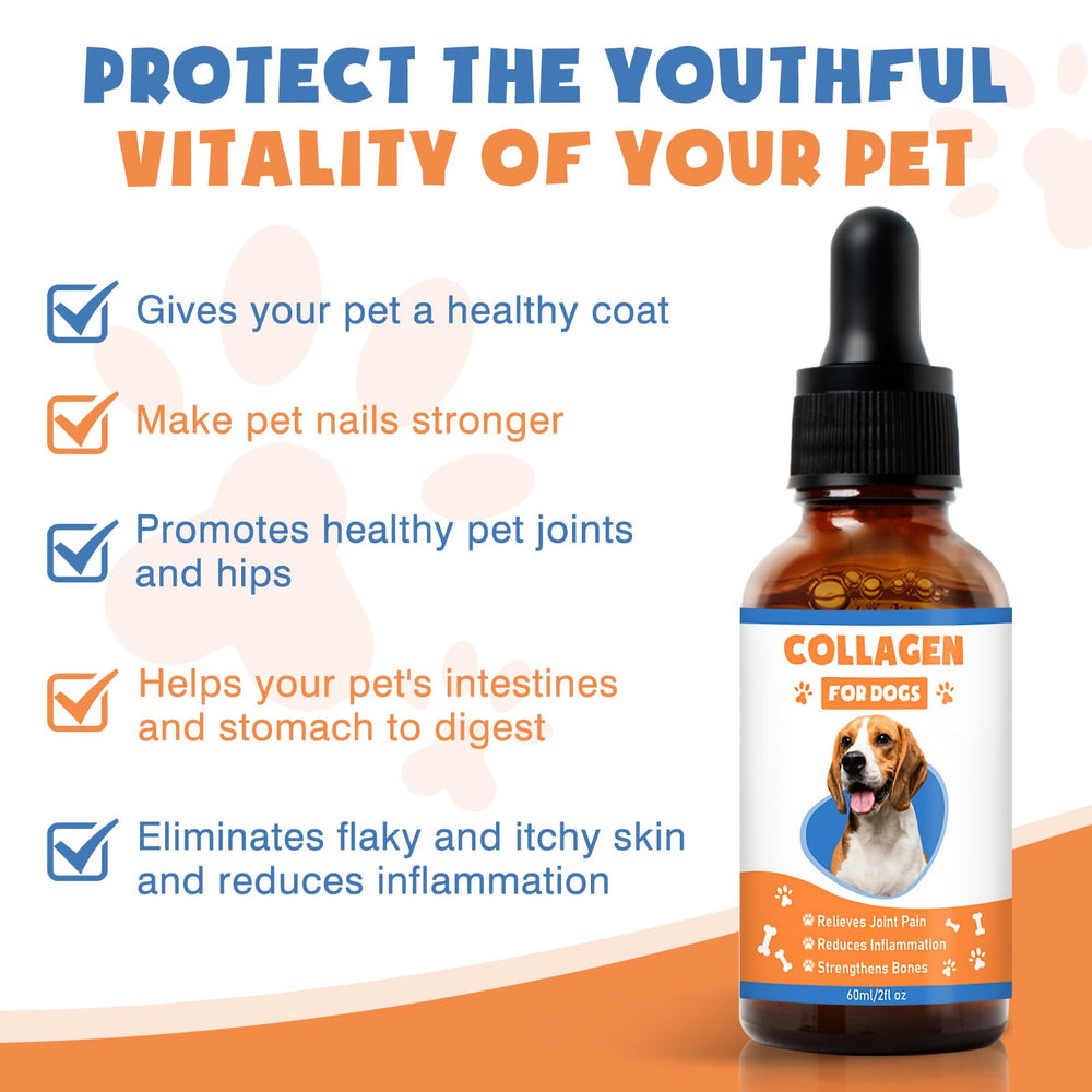 MNQAXZ dog collagen dropper showing easy dosing