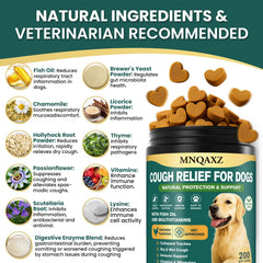 MNQAXZ dog cough relief chews tablet form for easy dosing