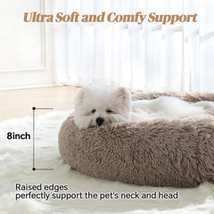 MNWHUC Donut Bed anti-slip bottom helps keep pets safe during sleep at home