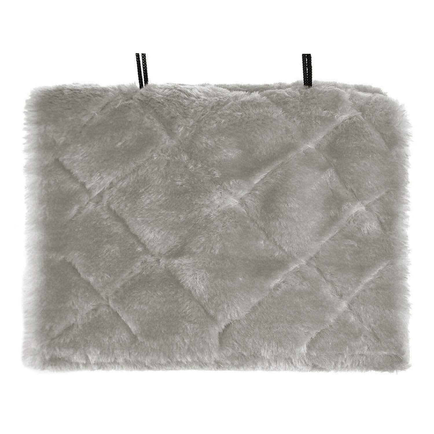 MOACC Winter Warm Bird Nest Hammock indoors with bird resting snugly inside.