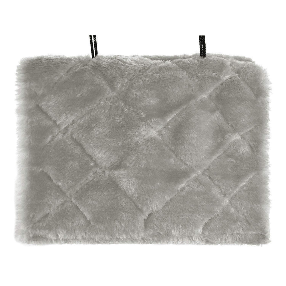 MOACC Winter Warm Bird Nest Hammock indoors with bird resting snugly inside.