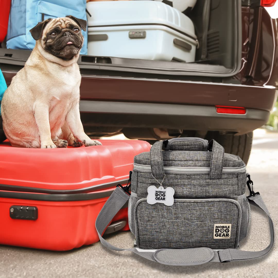 Mobile Dog Gear Week Away food containers show capacity for up to ten cups of food or treats