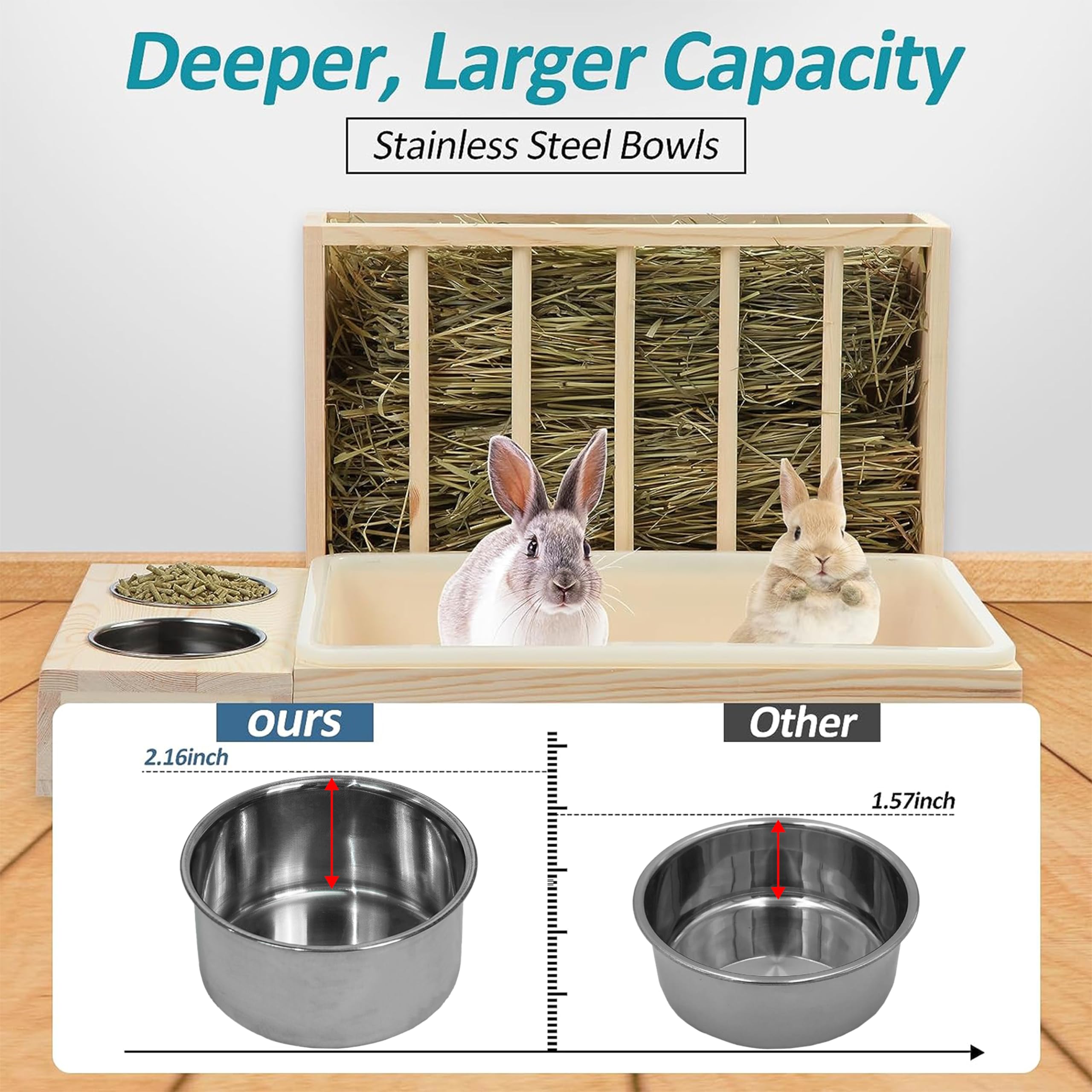 MOBYKE side rack baffle prevents toppling maintaining neat feeding areas