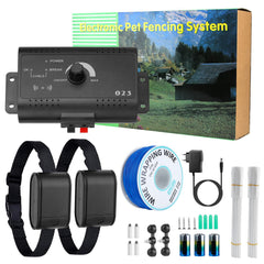 Moclever wireless dog fence transmitter enabling seamless boundary setup for safe outdoor play