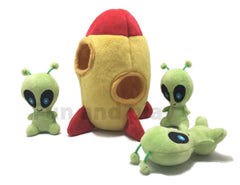 MODERN WAVE spaceship and aliens puzzle toy for dogs, engaging mental stimulation during playtime