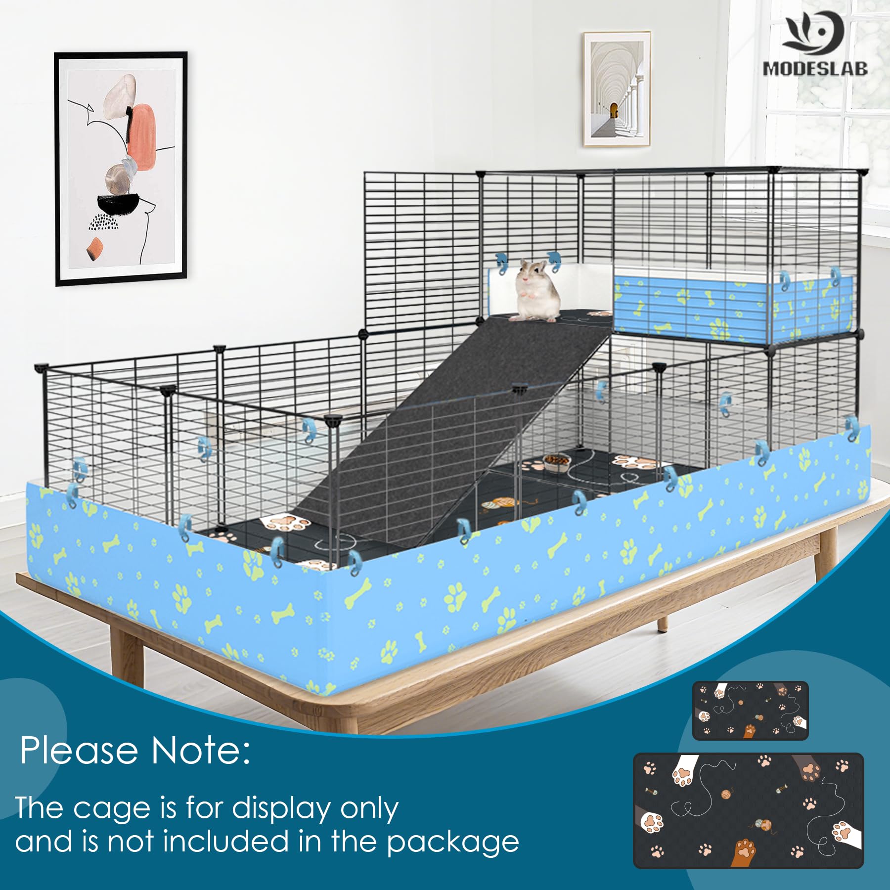 MODESLAB compatibility with 24x48 cages shown in versatile setup.
