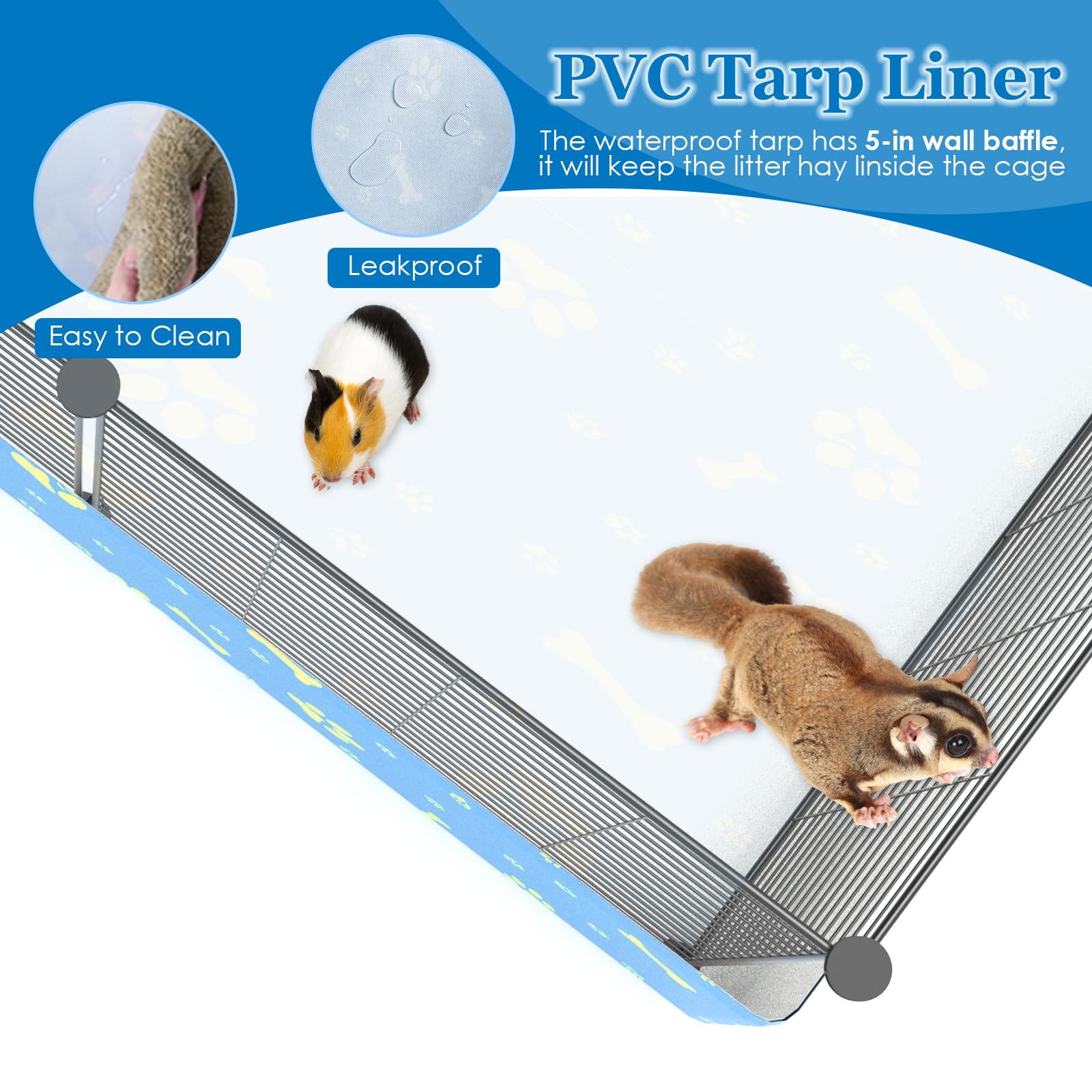 MODESLAB 0.7-inch grid spacing keeps small pets safely contained.