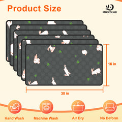 MODESLAB guinea pig cage liner with leak-proof backing and rubber dots prevents slipping