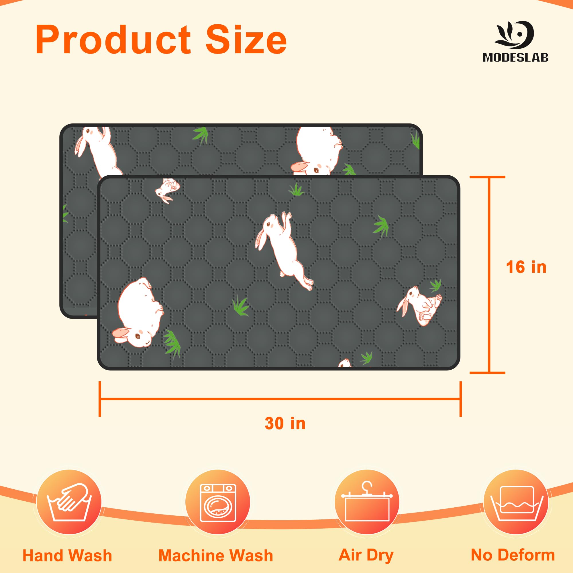 MODESLAB leakproof backing keeps the liner in place on the cage floor.