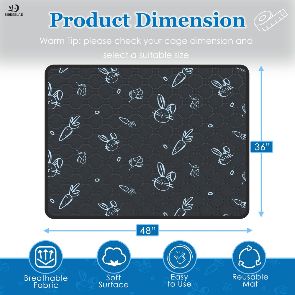 modeslab guinea pig cage liner navy bottom leak-proof backing keeps liner in place