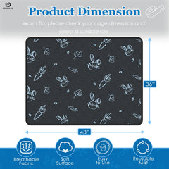 modeslab guinea pig cage liner navy bottom leak-proof backing keeps liner in place