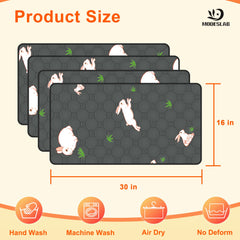 MODESLAB cage liner shows leakproof backing and non-slip dots to prevent shifting.