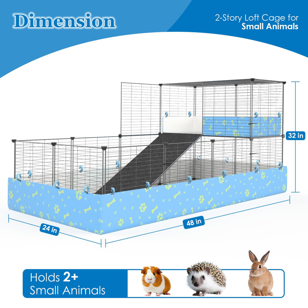 MODESLAB loft cage ramp with non-slip mat improving footing during climbs.