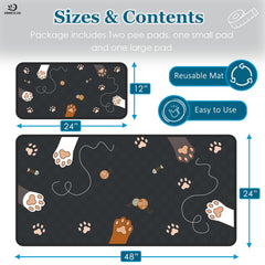 MODESLAB 24x48 pad shows larger coverage with leak-proof protection for busy cages.