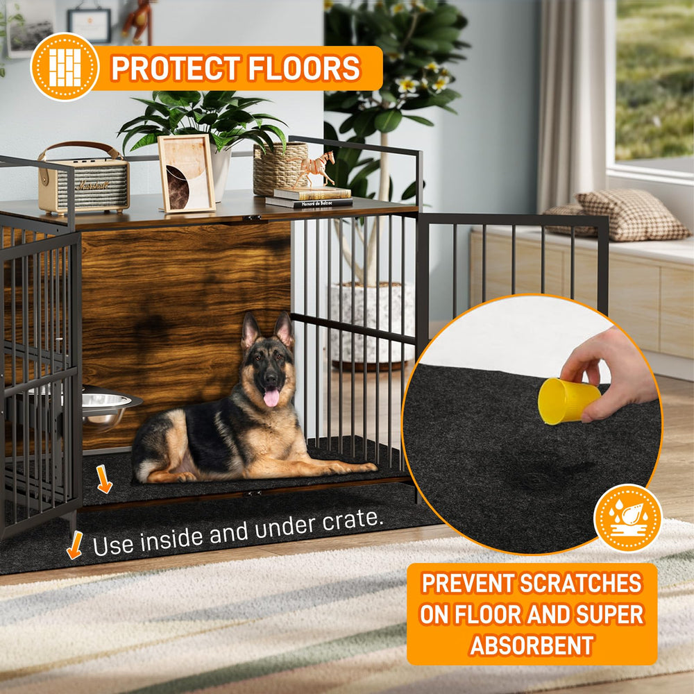 MODIGT dog crate pad absorbent fabric captures spills for a cleaner kennel area