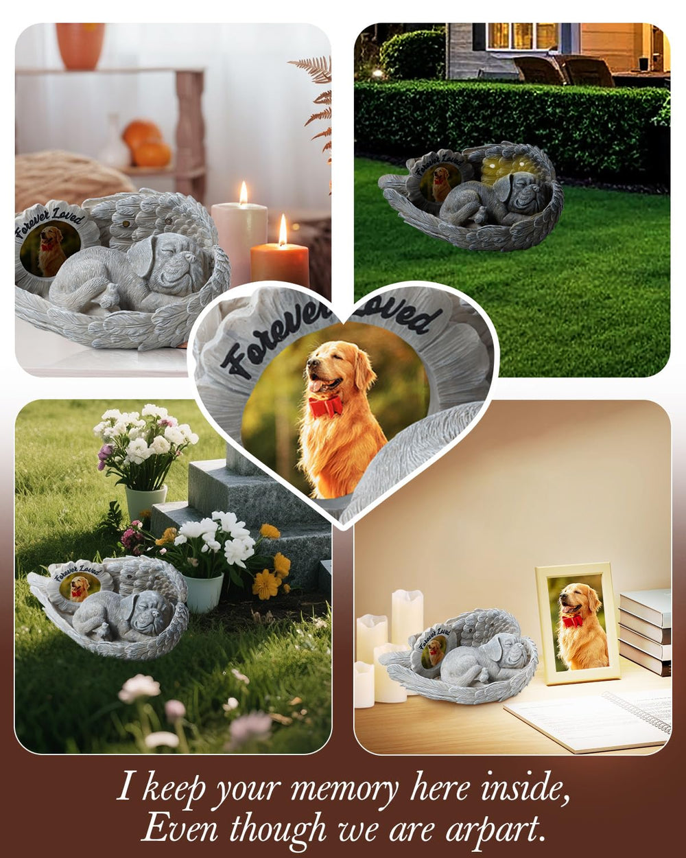MoDinity dog memorial garden placement fits yards and patios with serene charm