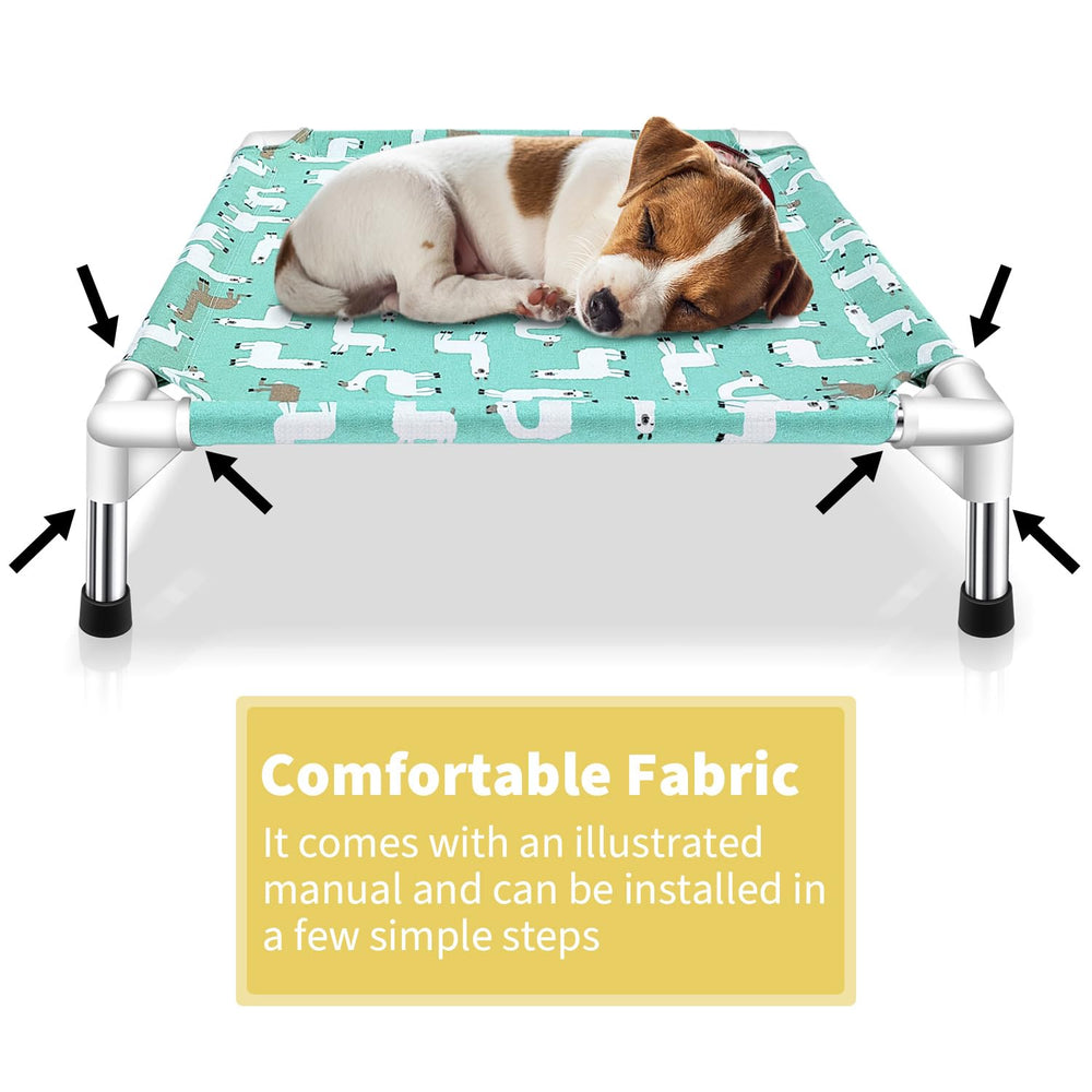 Modorki easy-install dog bed shown with illustrated manual for quick setup.