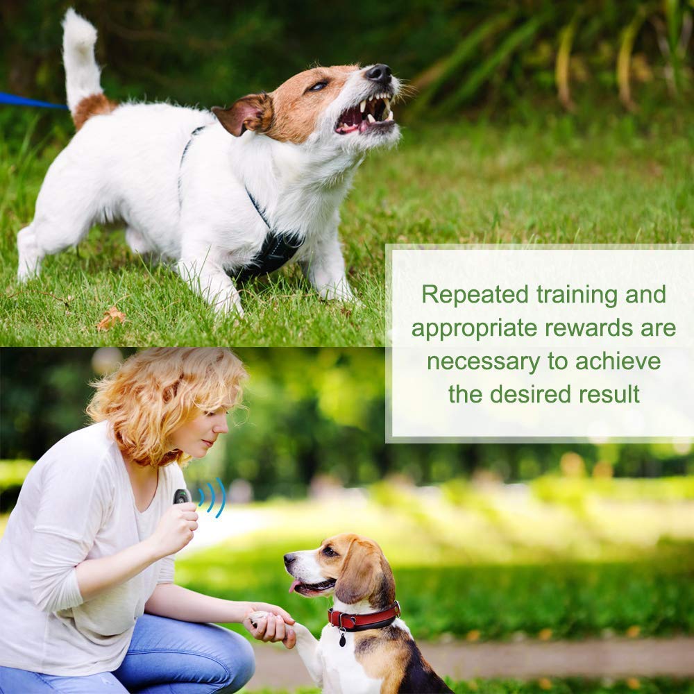 MODUS ultrasonic dog bark deterrent device uses replaceable AAA batteries for convenient power