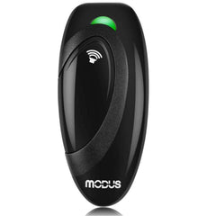 MODUS ultrasonic dog bark deterrent device in hand improves portable bark control during outdoor training