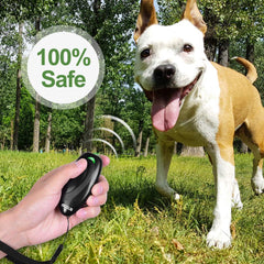 MODUS ultrasonic dog bark deterrent device LED indicator helps confirm active training sessions