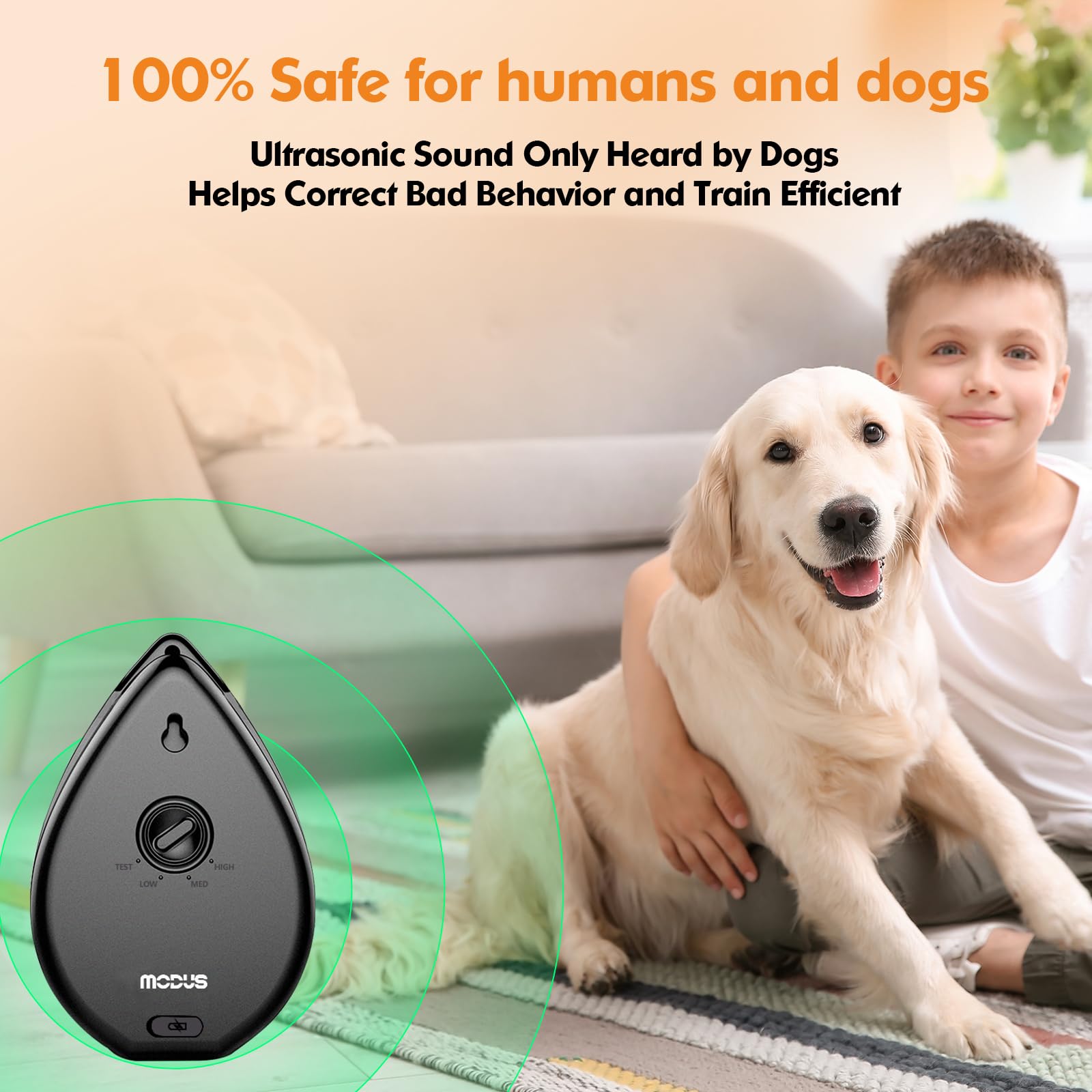 MODUS Irregular ultrasonic frequency reduces habituation and minimizes false triggers.