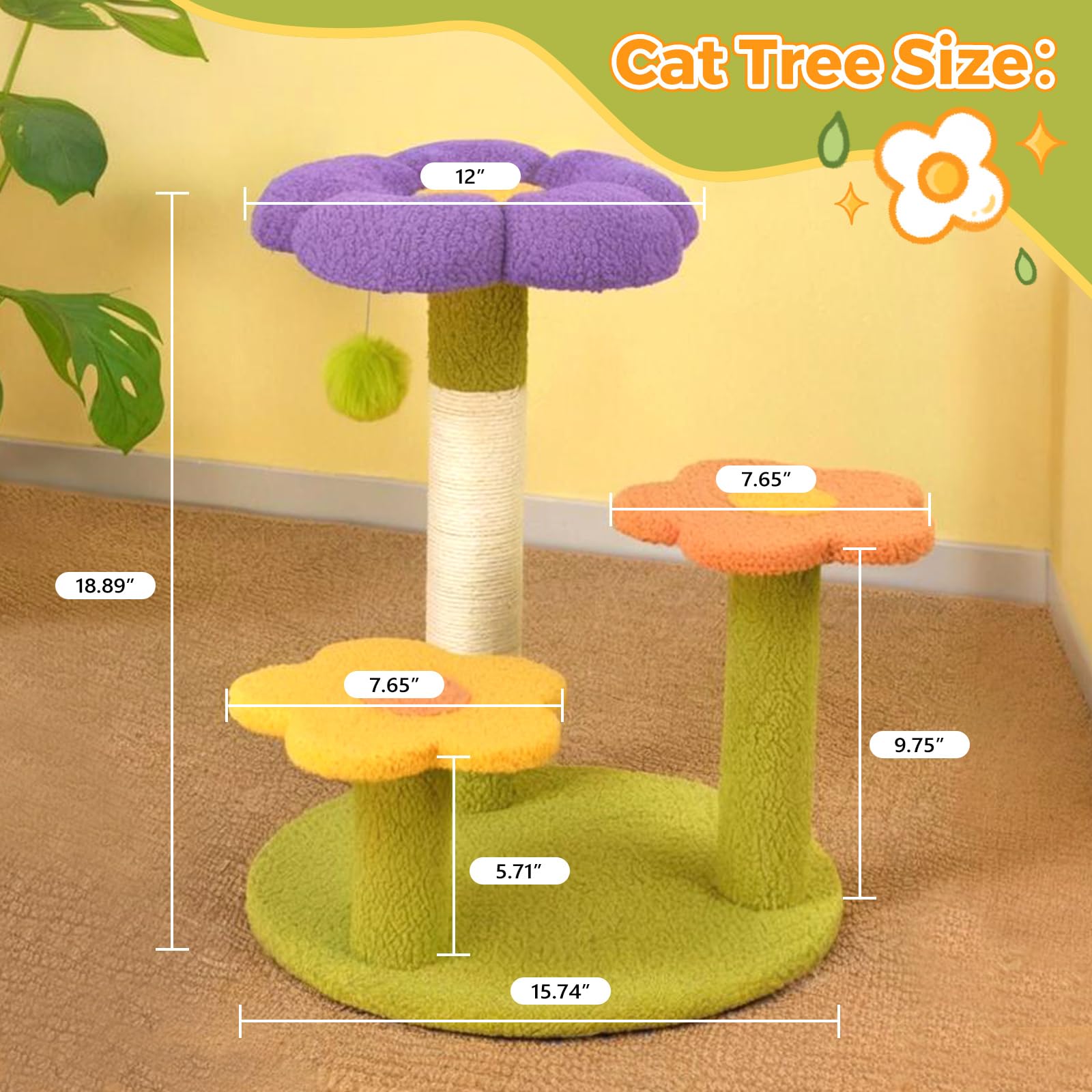 MODUSKYE jute scratching pole protects furniture while satisfying claws.
