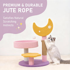 MODUSKYE cat tree with sisal scratcher promotes healthy nails and furniture protection