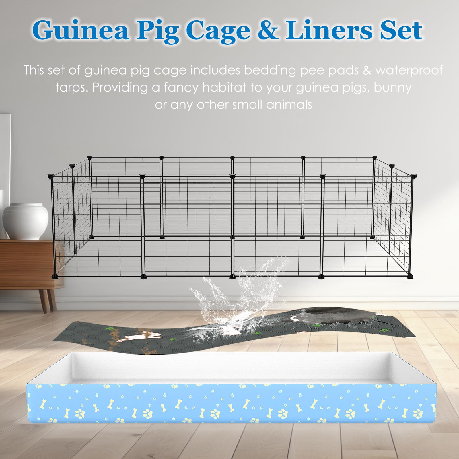 MODESLAB grid safety design with 0.7 inch spacing keeps pets secure during play.