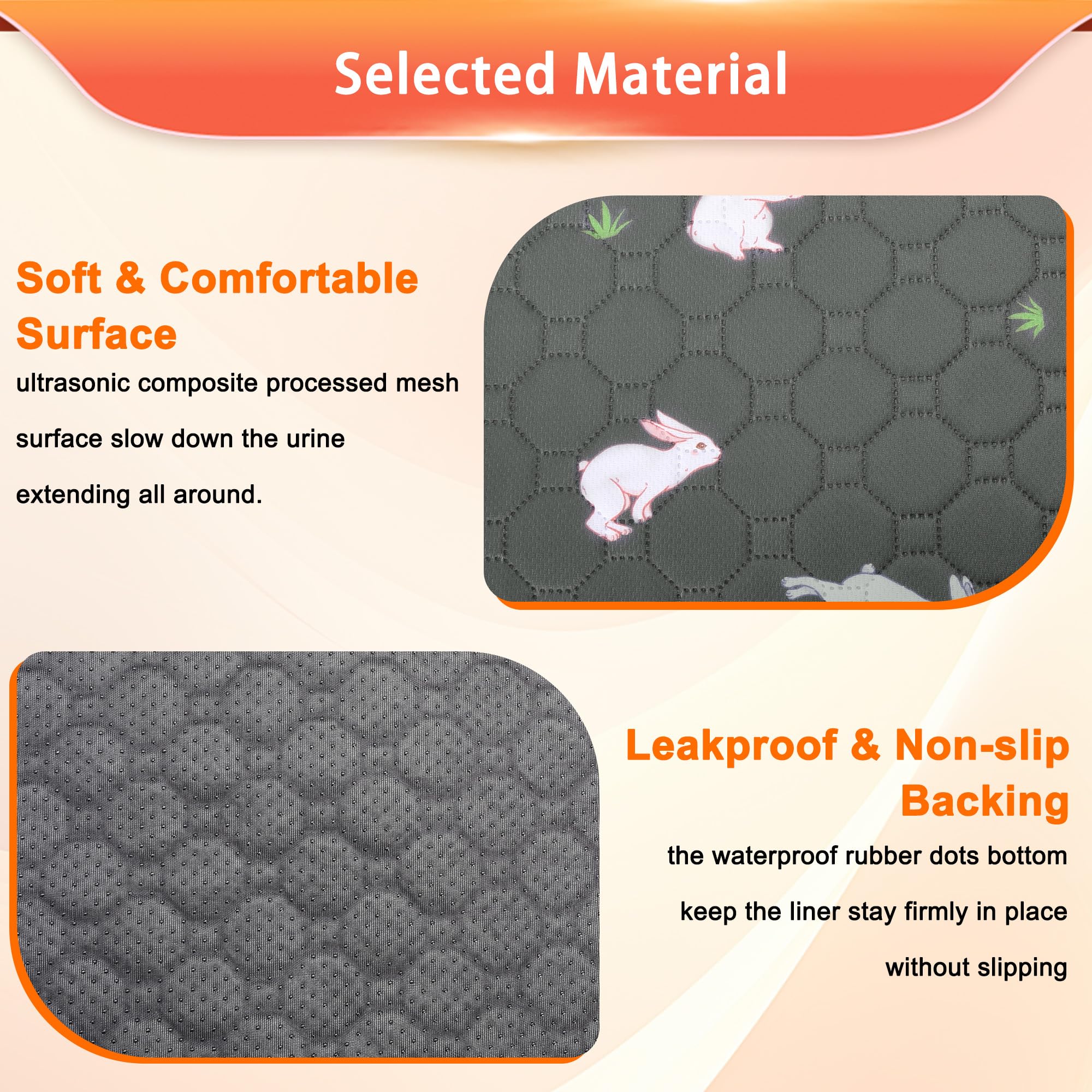 MODESLAB liner leakproof backing with rubber dots prevents slippage