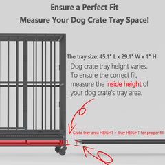 MOFBEAWK easy-clean crate tray being rinsed after use, saving time