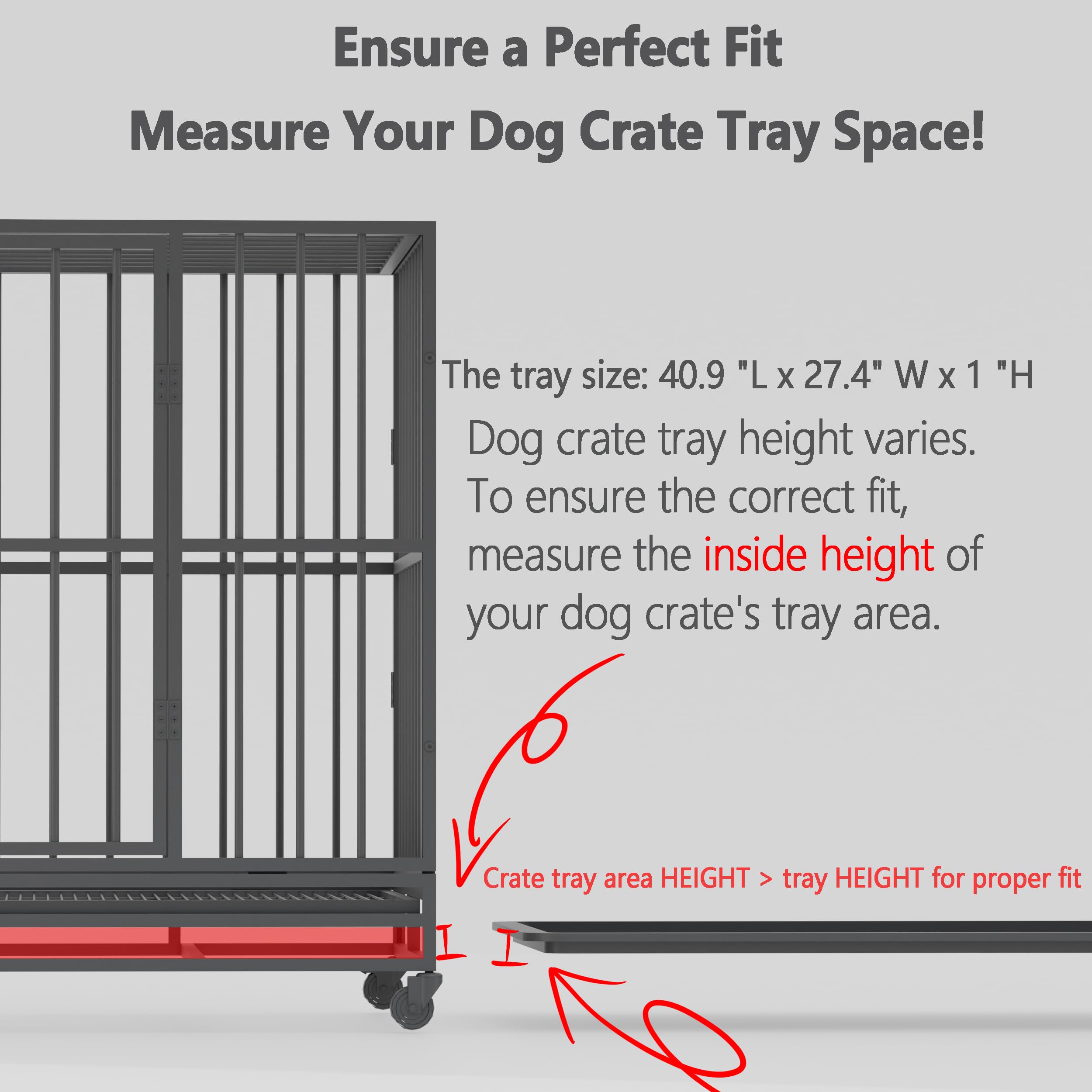 MOFBEAWK reinforced-plastic tray highlights durability against energetic pets.