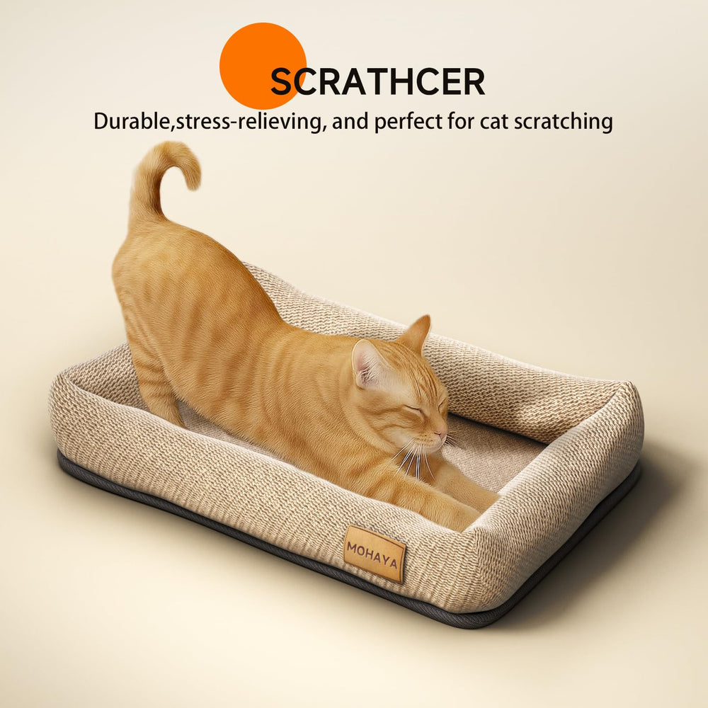 MOHAYA durable-eco-friendly materials shown with scratch resistance and soft cushion support.