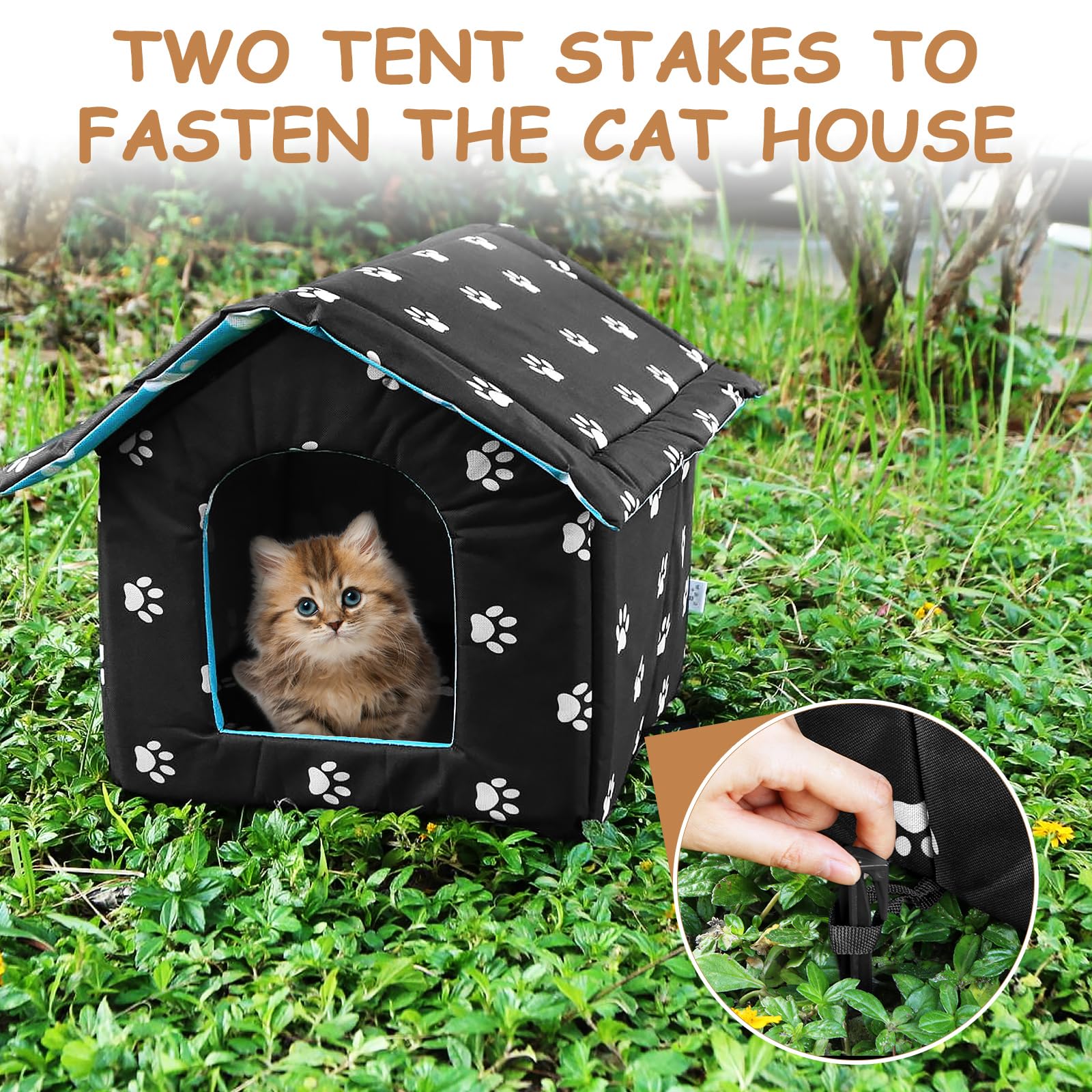 MOJIEZUO two-pack cat houses for multiple-pet households