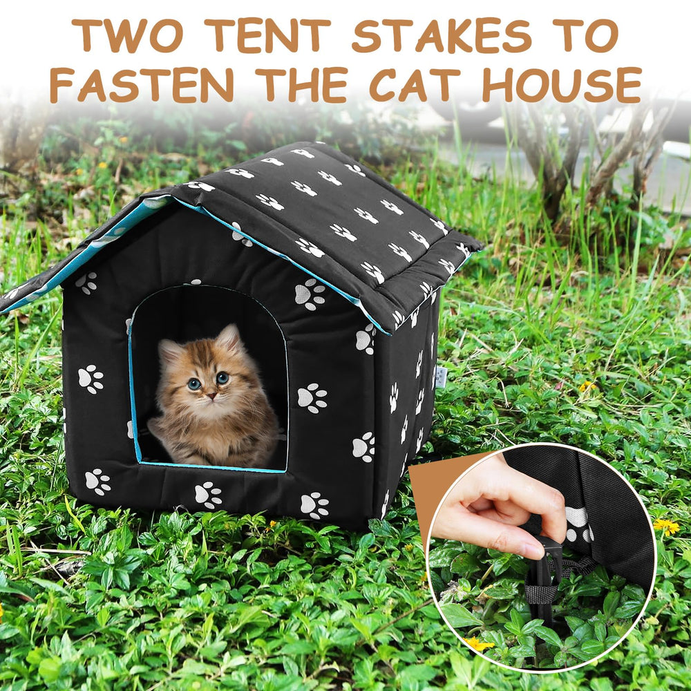 MOJIEZUO two-pack cat houses for multiple-pet households