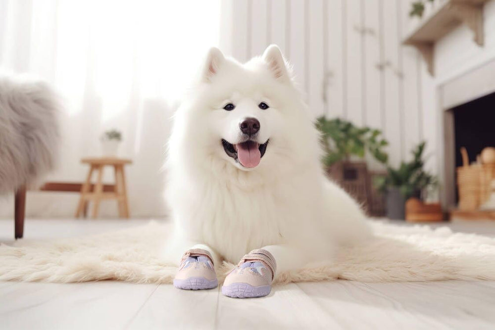 MOKCCI Truelove dog boots all-weather use for seasonal protection during outdoor adventures.