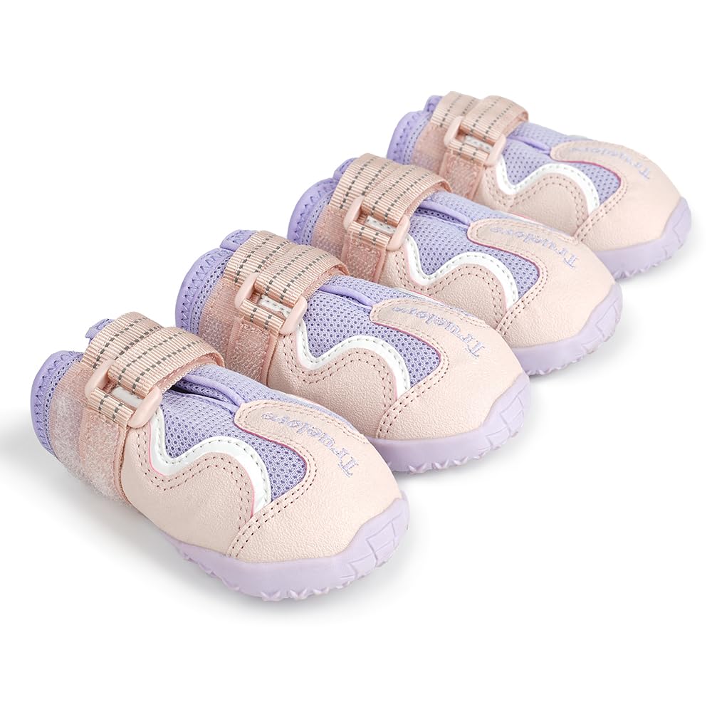 MOKCCI Truelove dog boots non-slip soles improve traction for confident outdoor walks.