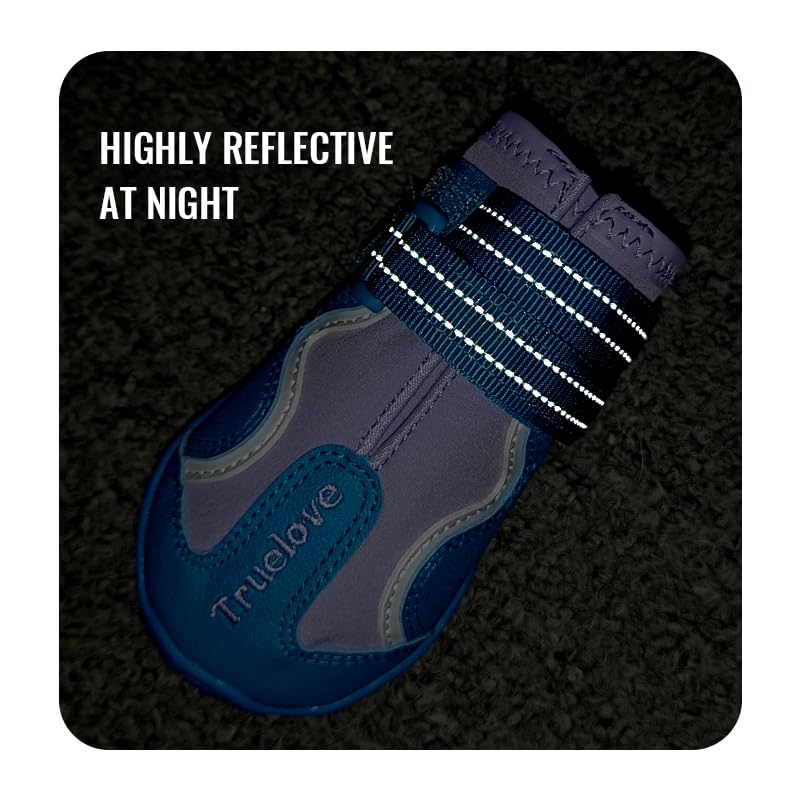 MOKCCI Truelove Dog Boots size chart helps find the right paw size.