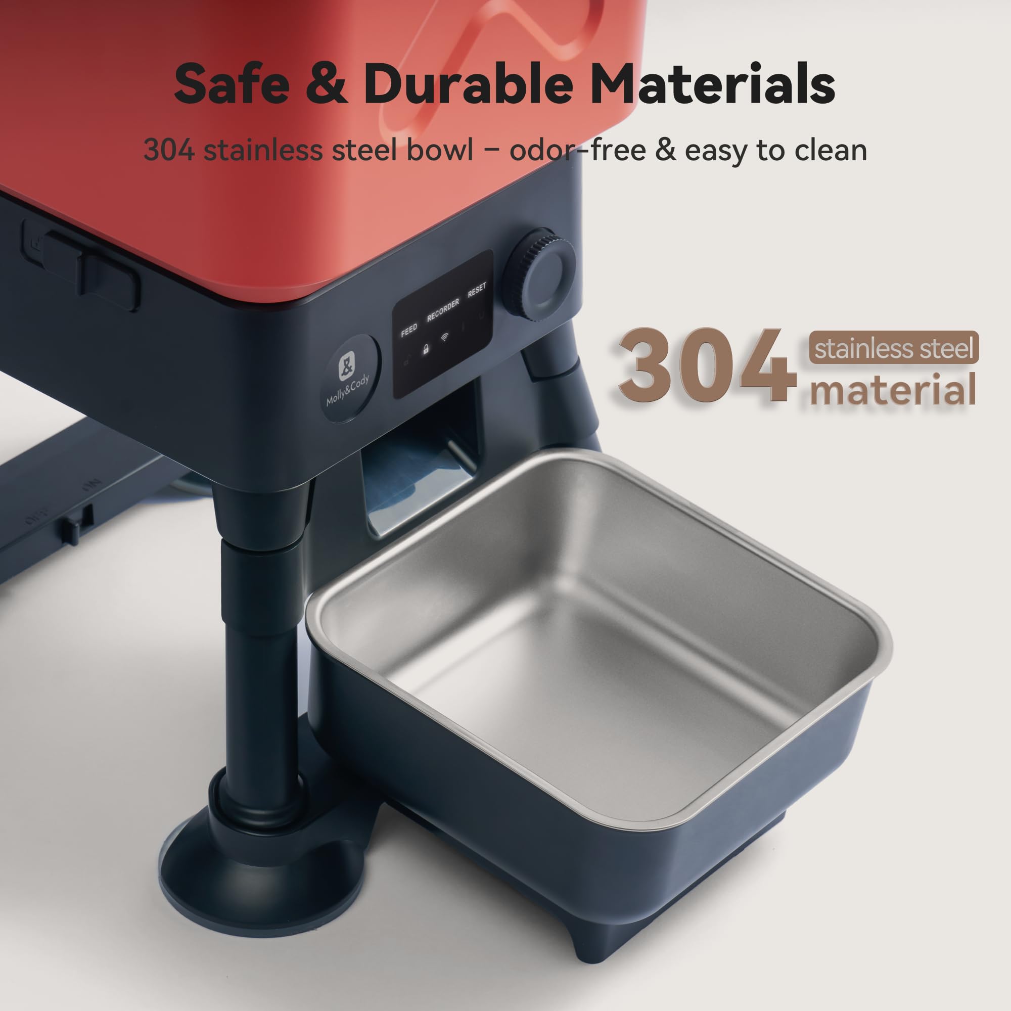 MOLLY&CODY 14L capacity indicator for large dog feeding on busy days