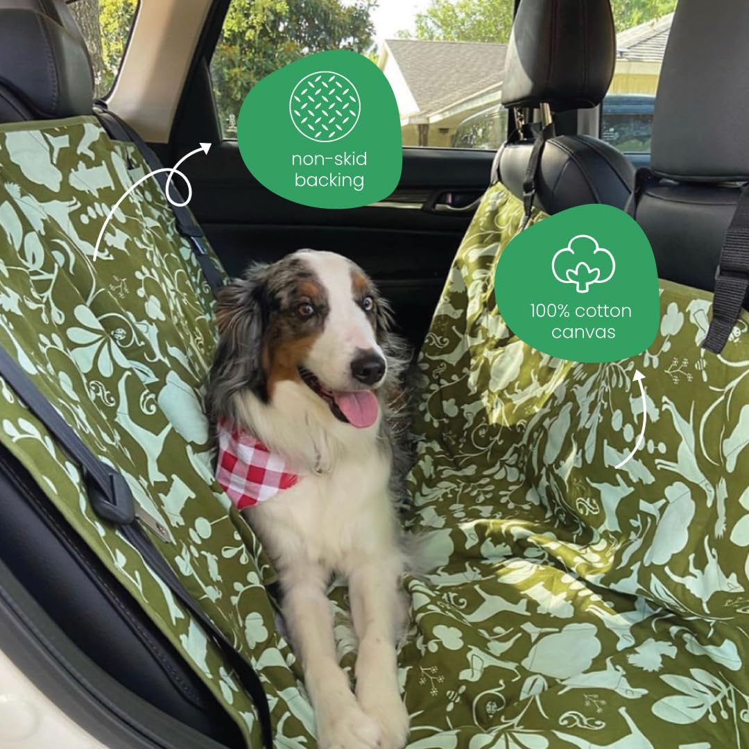 Molly Mutt seatbelt slots enhance safety while keeping dogs comfortable.