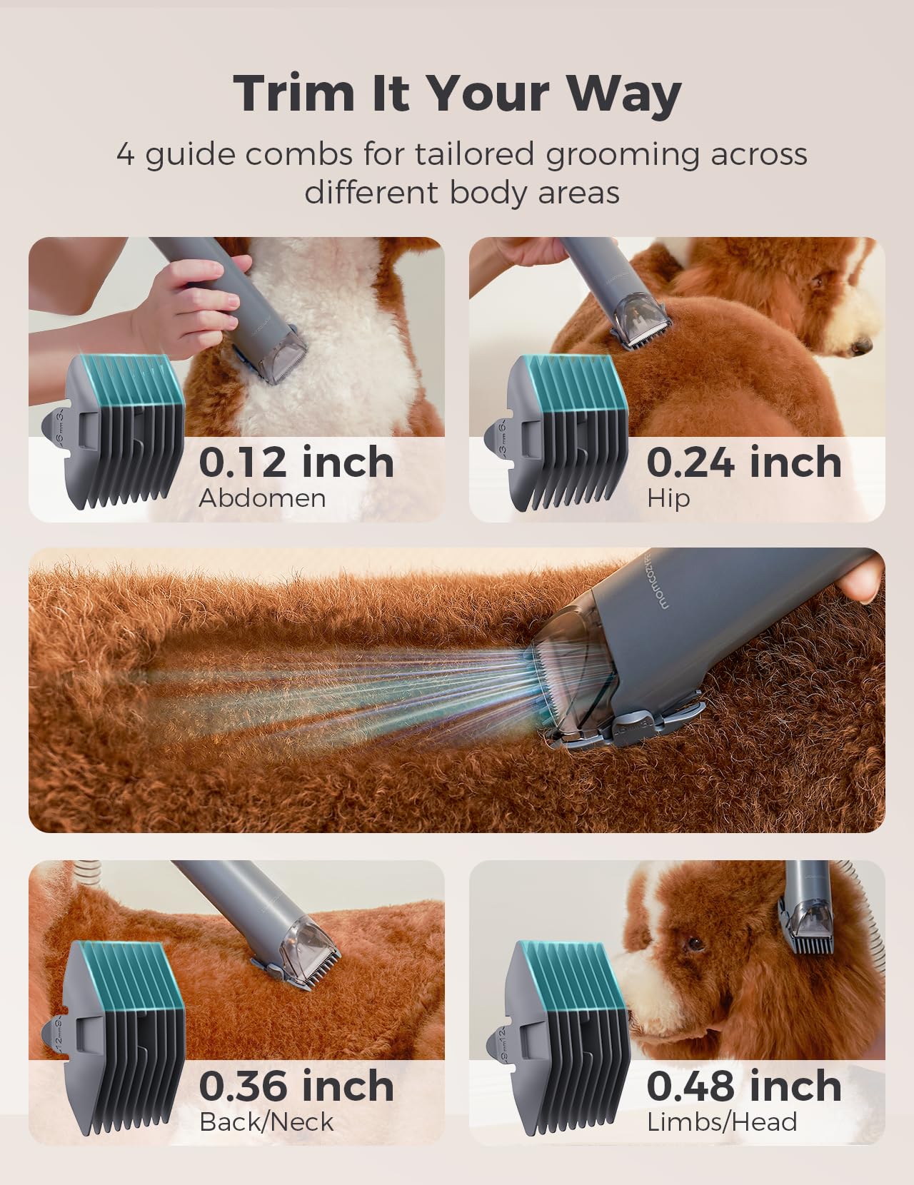MomcozyPet FurEase three-layer filtration traps tiny particles for clean air