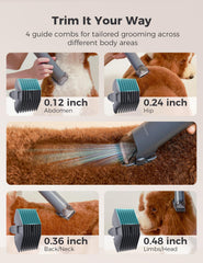 MomcozyPet FurEase 32-tooth clipper delivers smooth, tangle-free trims for pets.