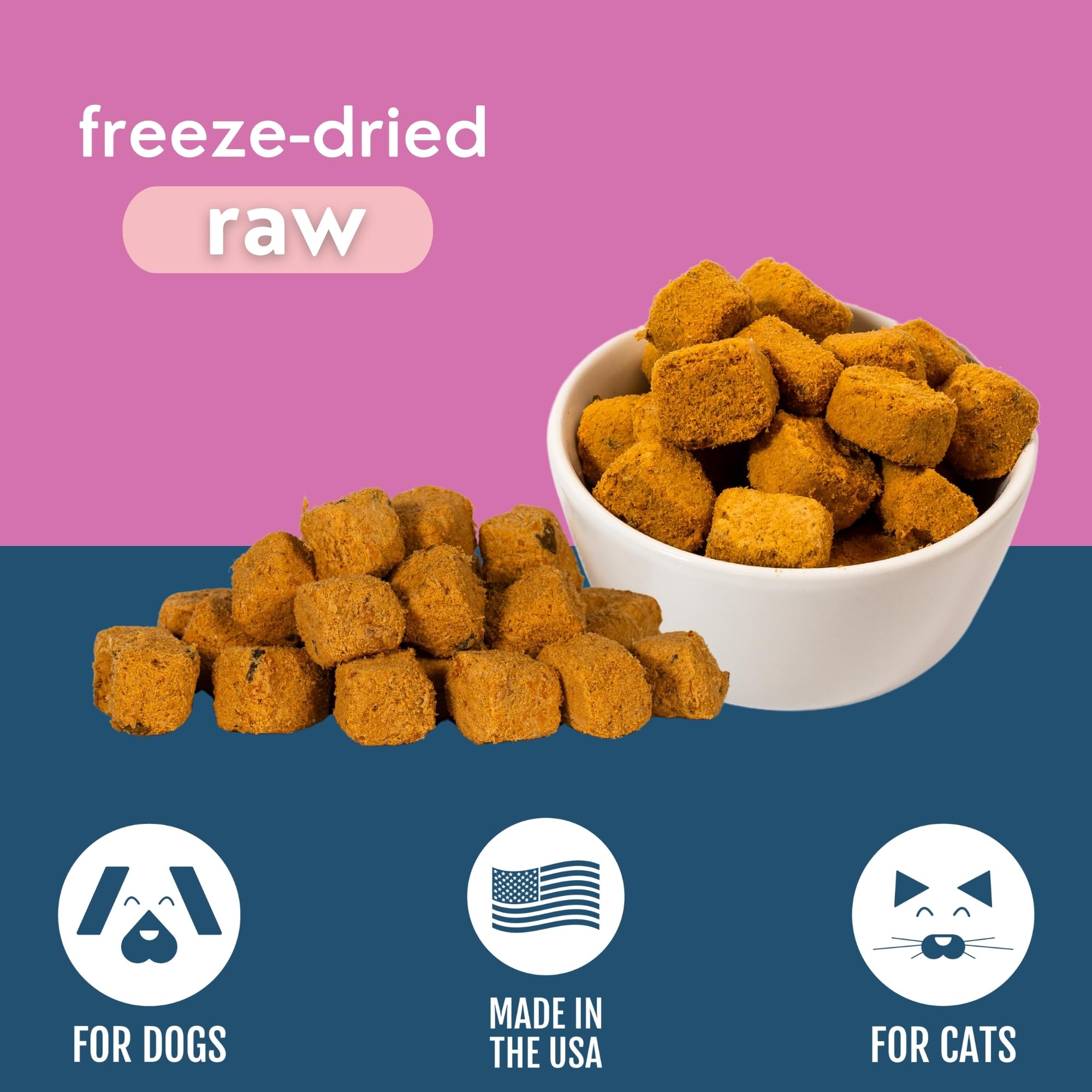 Momentum Carnivore cat treats served as a grain-free snack for felines