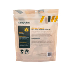 Momentum Carnivore Nutrition single-ingredient chicken breast treats close-up showing crisp texture