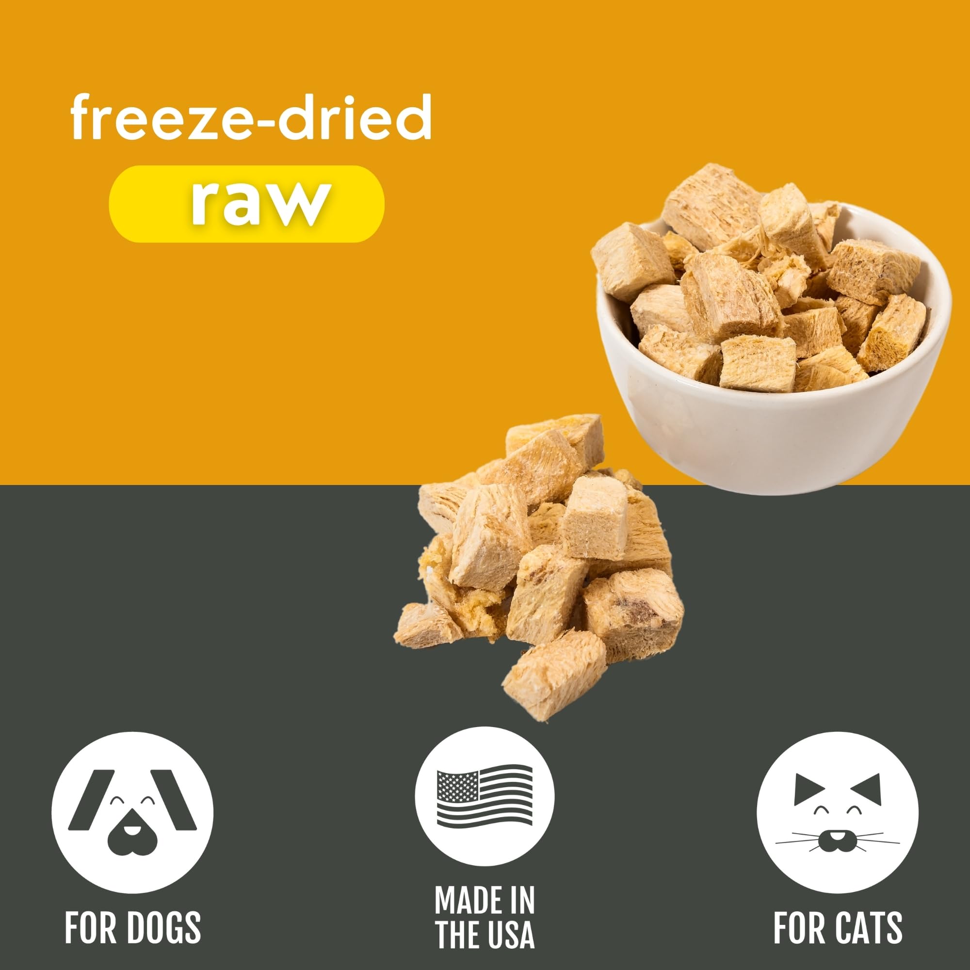 Momentum Carnivore Nutrition training treats crumbled over meals for easier rewarding