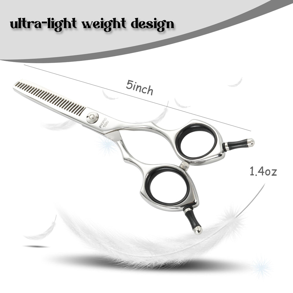 Momotou dog scissors adjustable screw lets you tailor tension for smoother cuts