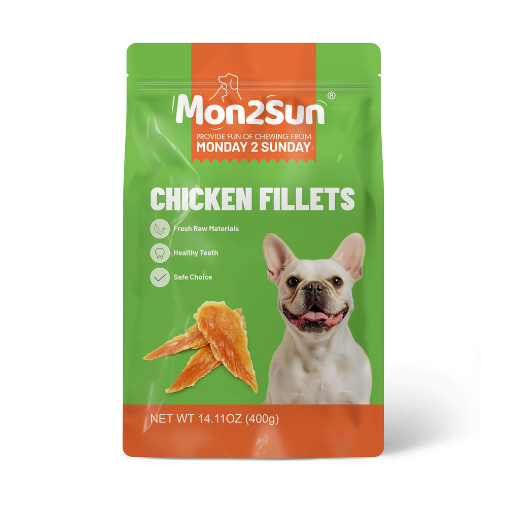 MON2SUN chicken jerky high-protein texture supports active dogs.