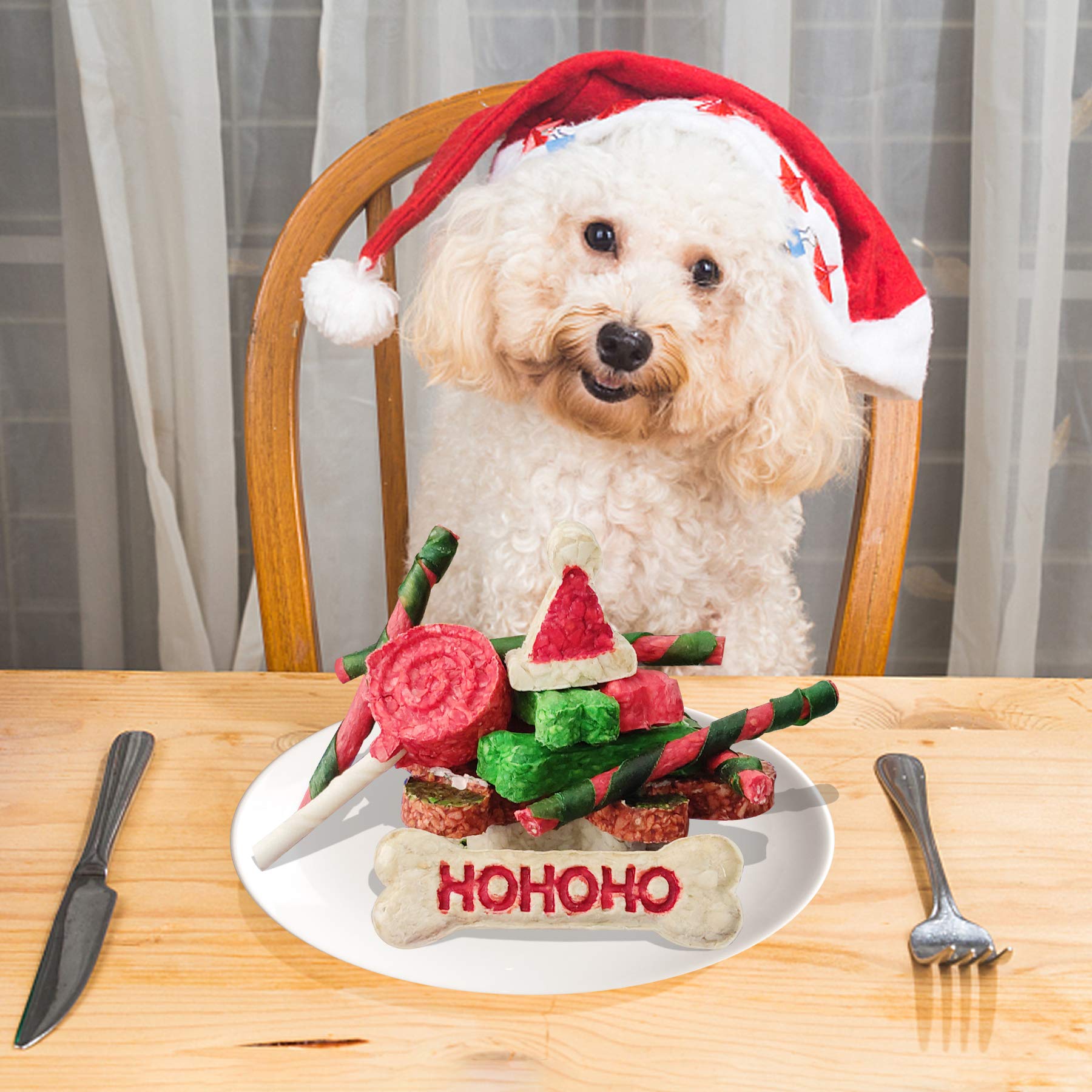 MON2SUN munchy-hat 2 inch chew, compact stocking-friendly snack