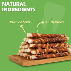 MON2SUN duck-rawhide-bite-small-dog provides a satisfying daily chew