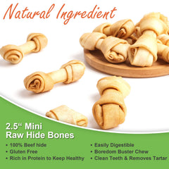 MON2SUN puppy-small-dogs chews rawhide pack supports safe chewing during playtime